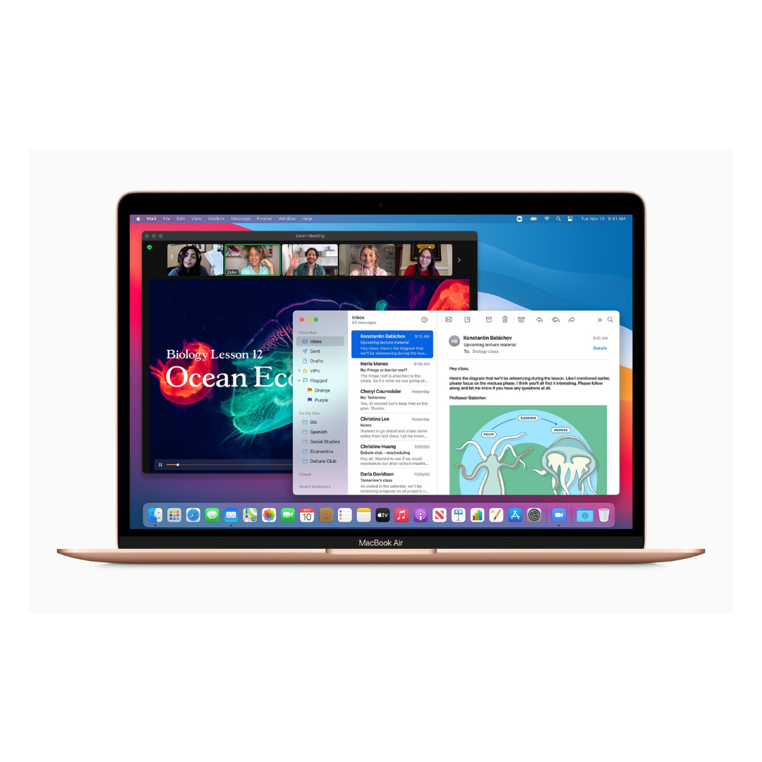 Apple MacBook Air 2020 Intel Core i3 – 8GB RAM – 256GB SSD – 13.3-inch Retina Display – Rose Gold – UAE