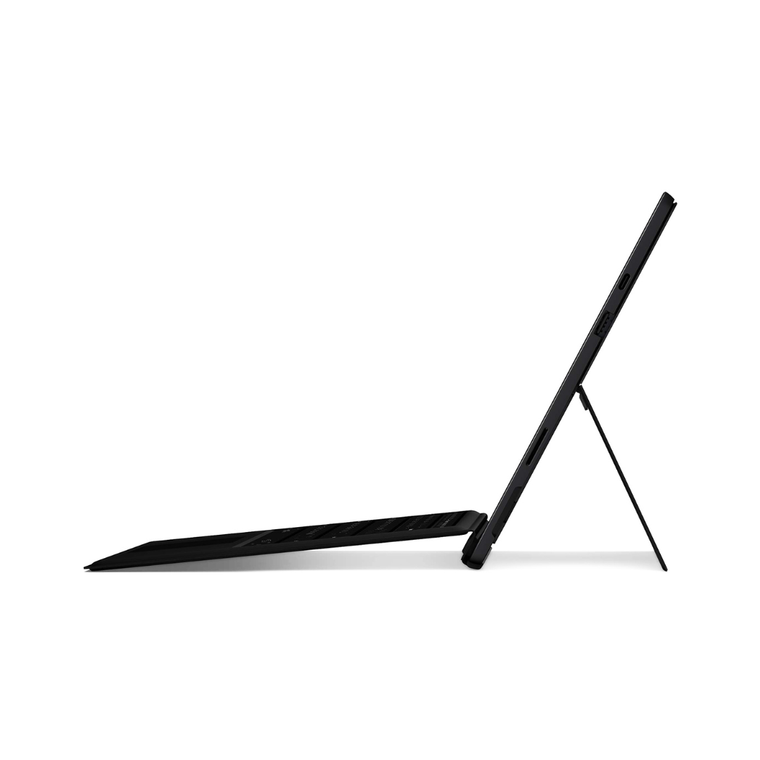 Microsoft Surface Pro 7+ laptop with Intel Core i7, 16GB RAM, 256GB SSD, 12.3-inch touchscreen display, sleek tablet laptop design