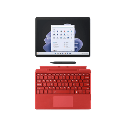 Microsoft Surface Pro 10 Ultra 5, 16GB RAM, 256GB SSD, Orange Keyboard, With Surface Pen 2, Black, UAE - axon