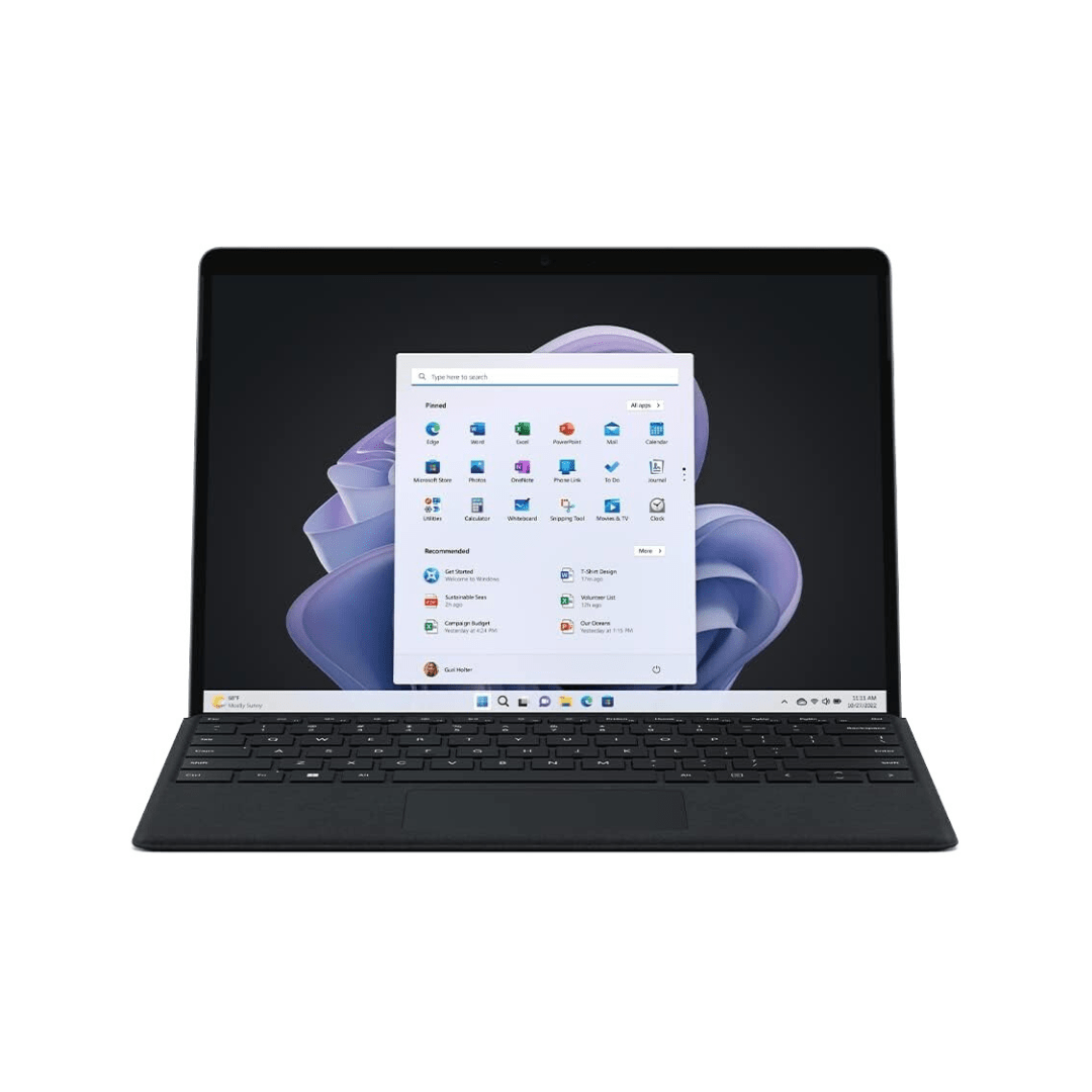 Microsoft Surface Pro 9 – 13" Touchscreen, Intel Core i7 12th Gen, 16GB RAM, 512GB SSD, Surface Slim Pen, Black UAE - axon