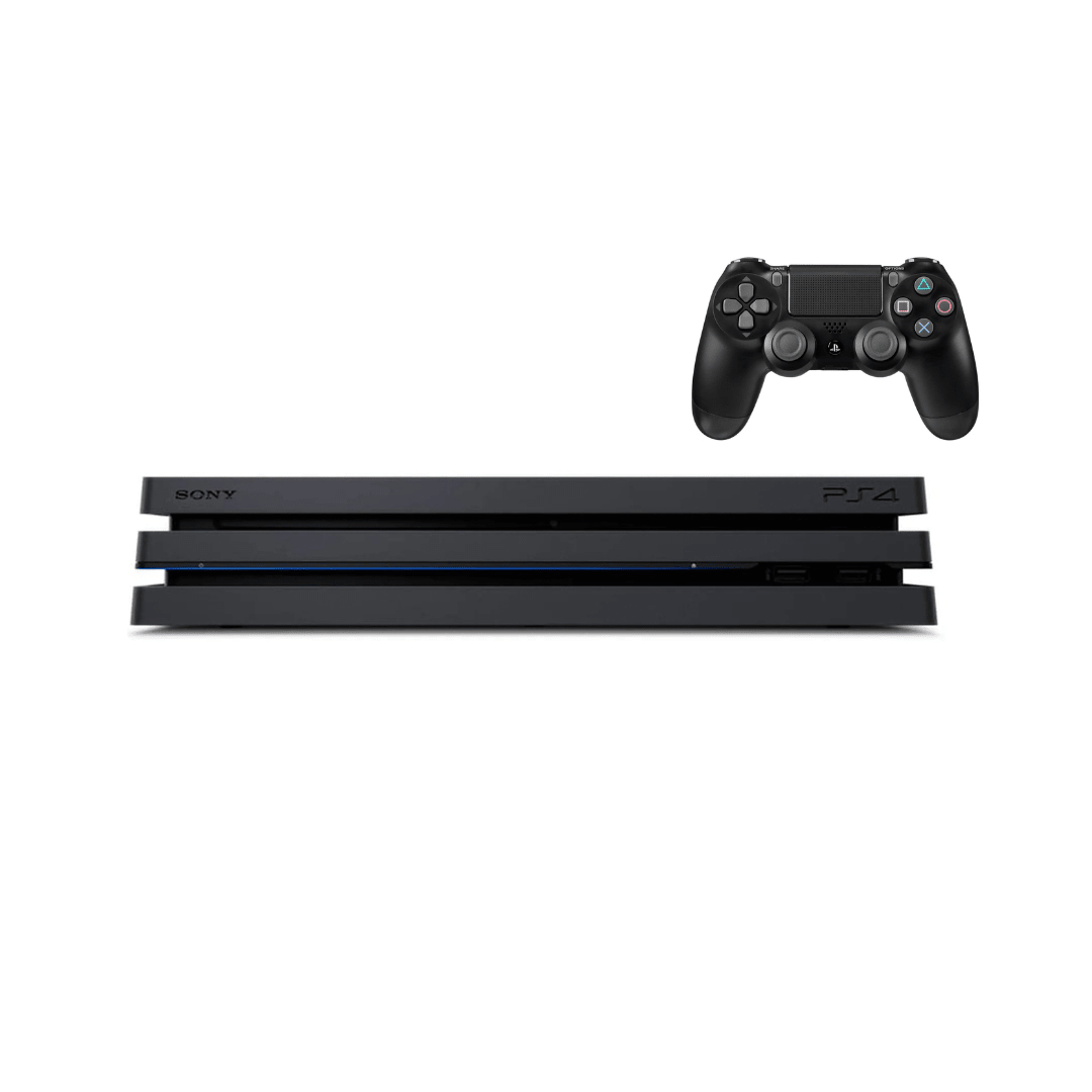 Sony PlayStation 4 Pro (PS4 Pro) – 1TB Storag - Two Dual Shock Controllers – Pro Version Console - axon